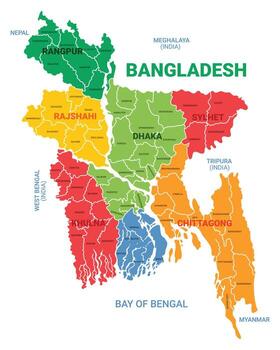 bangladesh map artwork vector